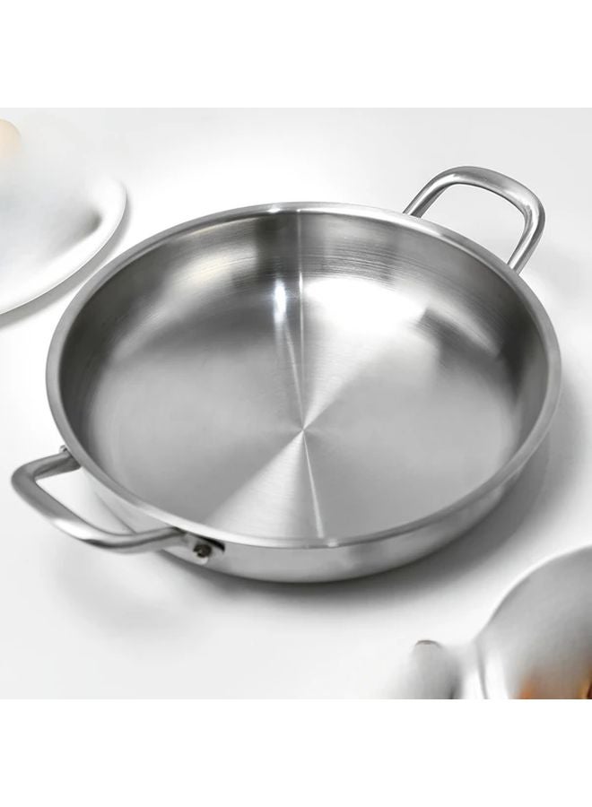 8 66 Inch Silver Stainless Steel Grill Pan Non Stick Frying Pan Dishwasher Safe - Image 5